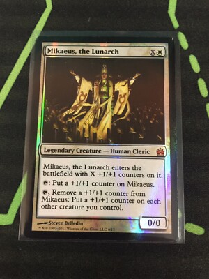 MTG Magic The Gathering Mikaeus, The Lunarch Foil FtV Legendary White Commander 