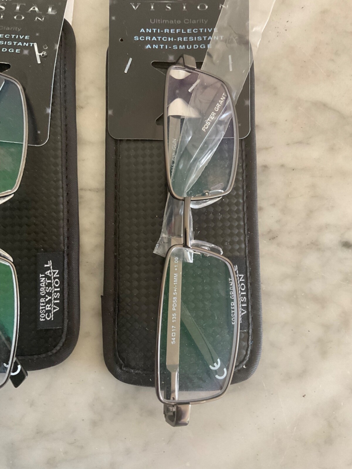 3 Pairs Mens Designer reading glasses Black Foster Grants +1.0 was £73.