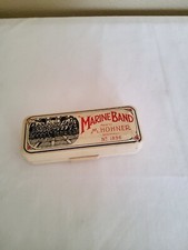 Vintage M. Hohner Germany Marine Band Harmonica No. 1896 Key of C Original Box