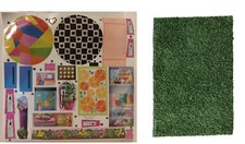 NEW MATTEL Barbie Dreamhouse Replacement Parts Label Sticker Sheet Lawn Grass