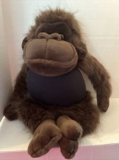 RARE LIFELIKE REALISTIC DAN DEE PLUSH DOLL FIGURE BROWN MONKEY GORILLA APE TOY
