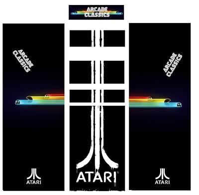 Atari 3ds Sticker Stickers Atari Universel Pour Borne d'Arcade | eBay