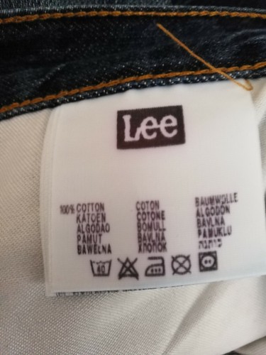 Lee Court Jeans Ripley Bleu Effet Modifié Coupé Avec Plis Fabriquées tg.W31 - Photo 7 sur 9