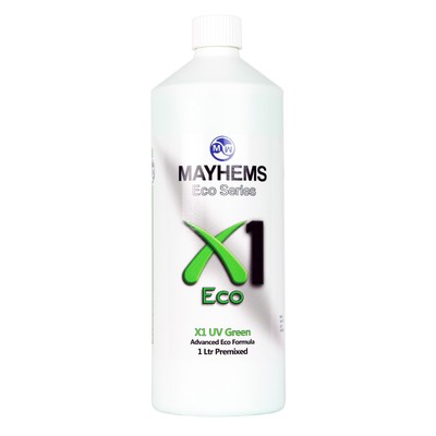 Mayhems X1 V2 ECO Series UV Green Premixed Coolant 1 Litre