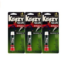 Krazy Glue Elmer's Original Crazy Super Glue All Purpose Instant Repair, 3 Piece