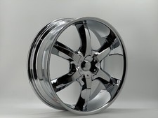 22 Akuza Wheels Style 760 22x8.5 Et 35 Chrome Finish 5x112 5x114.3  127