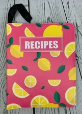 Recipe Book Binder 40 Plastic Page Protectors A4 Letter Size Collectors Album