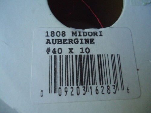 McGinley Mills 2 Pieces Sheer Variegated Purple – Red Midori Aubergine Ribbon 2 - Picture 5 of 5