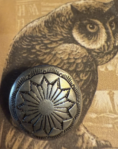 Silver COLORED Button Concho Garment SUNBURST DESIGN - Picture 2 of 5