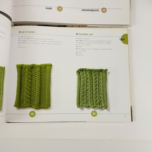 2 Vogue Knitting Stitchionary vol 1 & 2 hardcover knit & purl / cables illus. - Picture 8 of 15
