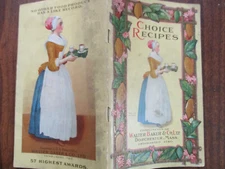 Choice Recipes 1916 Walter Baker & Co Antique Chocolate Cookbook