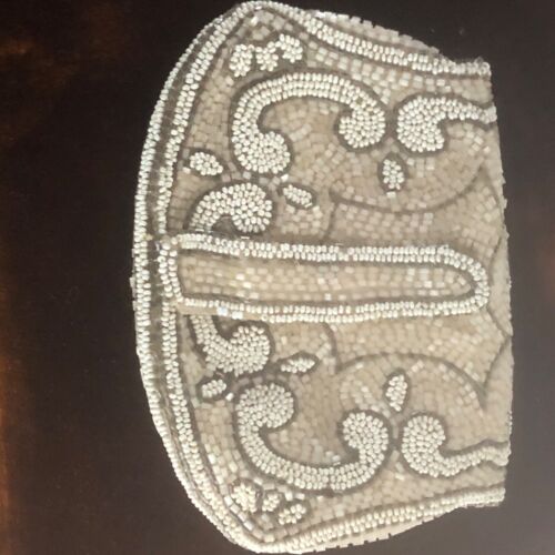 Antique Purse Beaded Made in France Handmade - Picture 8 of 10