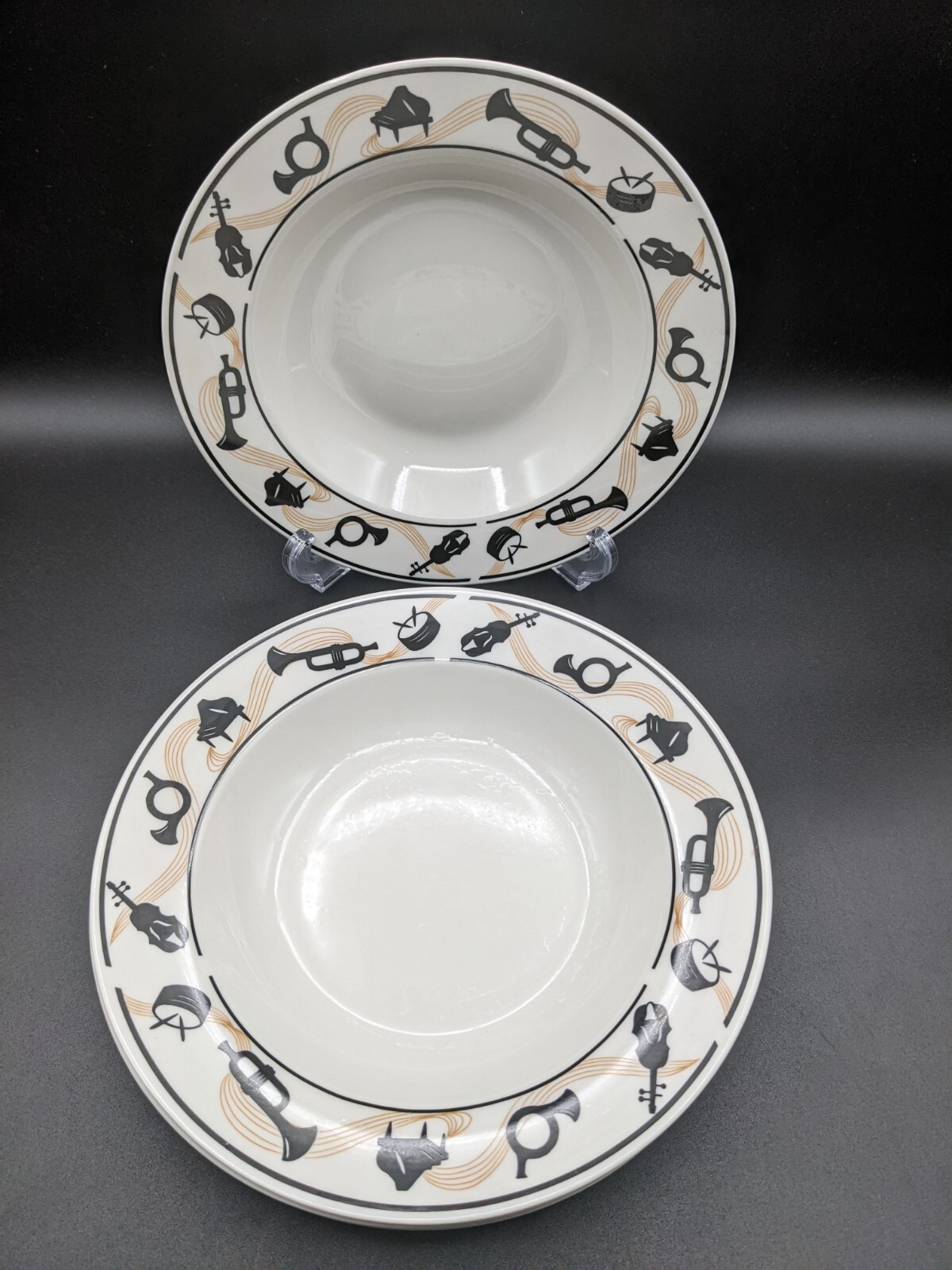 Lynns Stoneware Maestro Musical Instrument Bowls,  8 Total