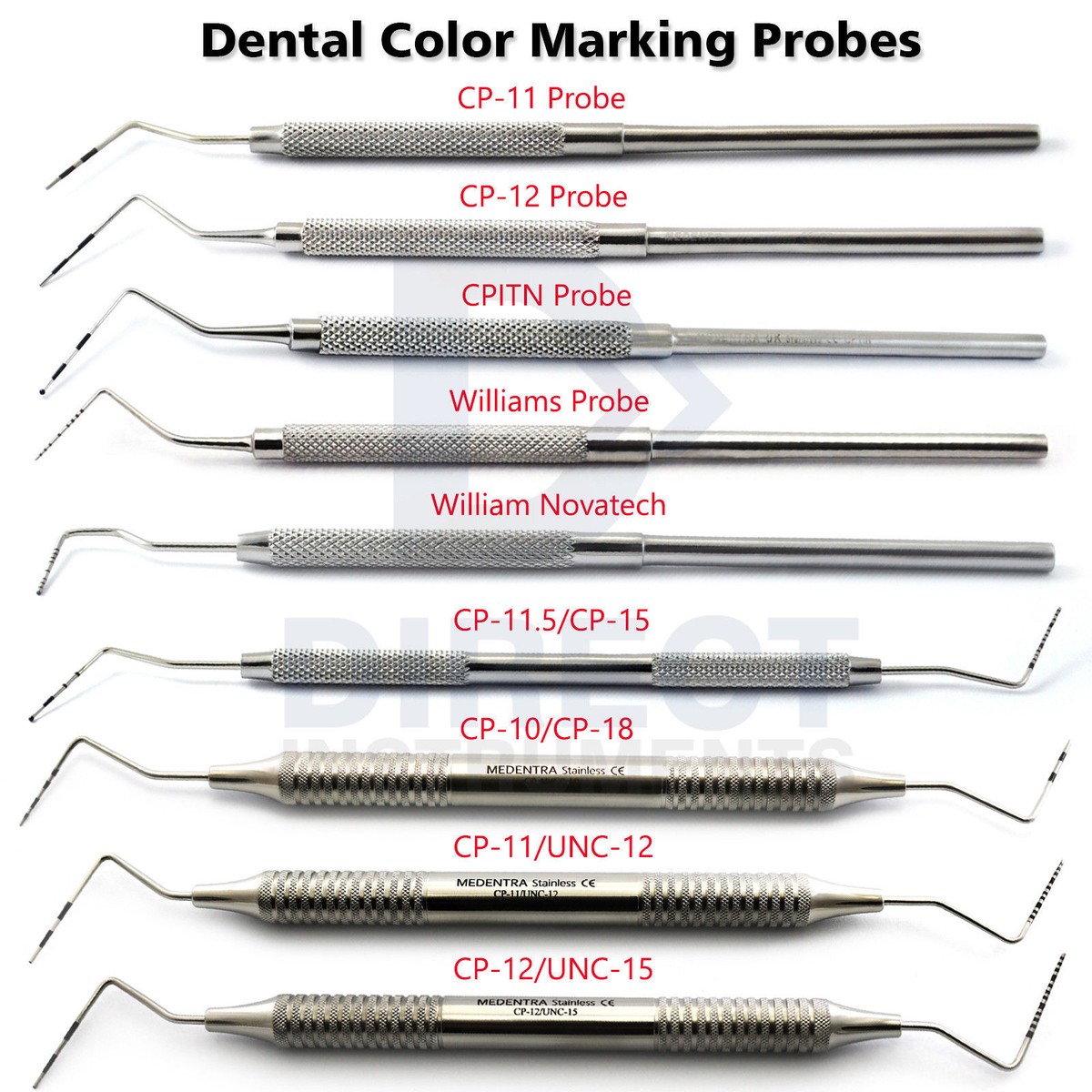 Sonde Parodontali CP12 Misurazione Tasca Dentale Marcatura Con Codice - Foto 9