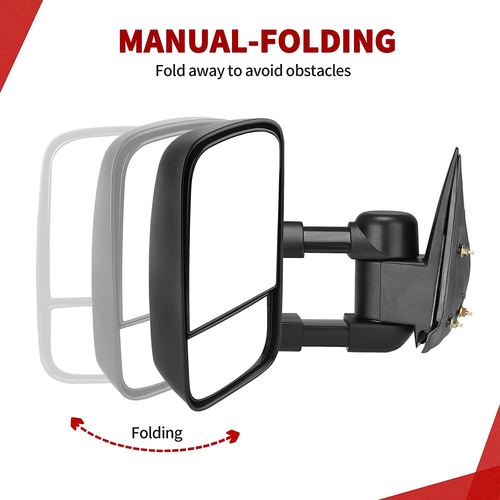 Towing Mirrors Compatible with Chevy GMC 1999-2006 Silverado Sierra - Picture 3 of 6
