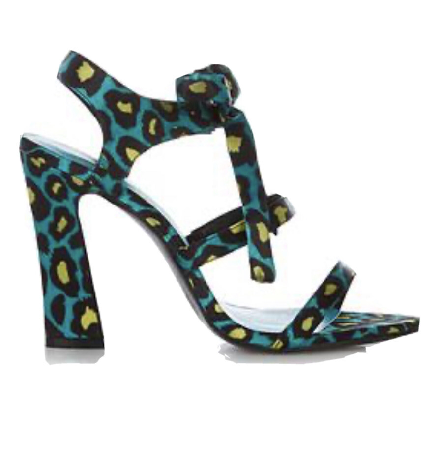 Kat Maconie Rhia Leopard Print Multi Strap Tie High Heel Shoes -UK Eu 38  (1/2)