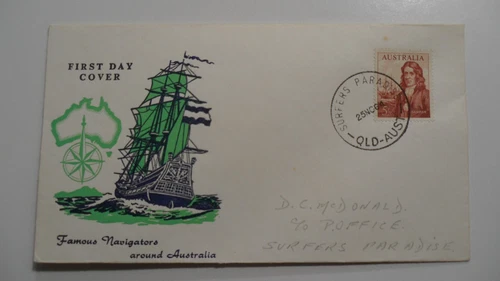STAMPMART : AUSTRALIA 1964 FAMOUS NAVIGATORS AROUND AUSTRALIA FIRST DAY COVER