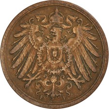 [#922404] Münze, GERMANY - EMPIRE, 2 Pfennig, 1911