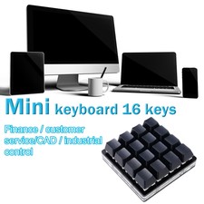 Mechanische Tastatur mit 16 schwarzen Tasten ...