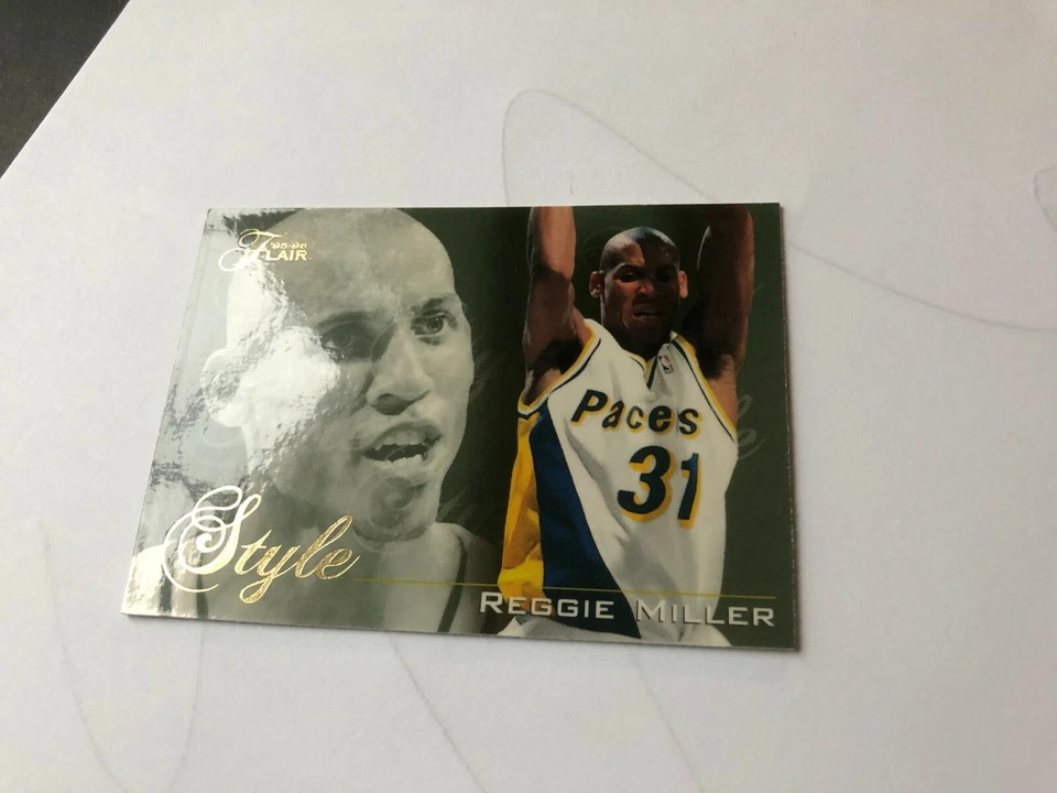 1996 REGGIE MILLER  Fleer/SkyBox   Basketball Card # 239  Made in USA - Image 2 of 4