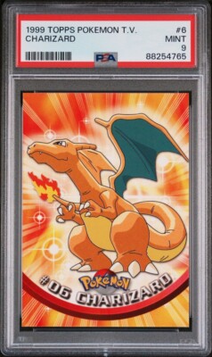 1999 Topps Pokémon TV Charizard Card #6 PSA Mint 9 | eBay