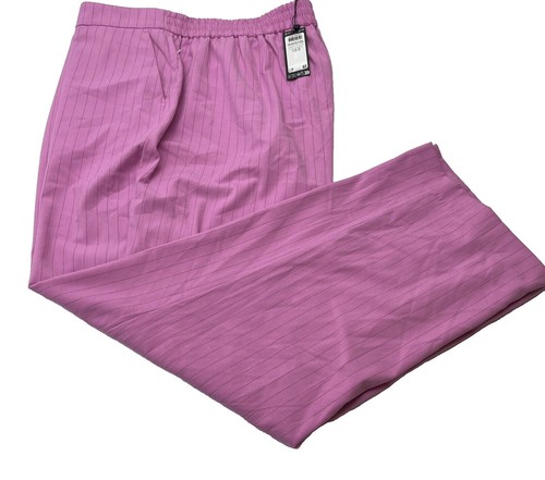 CHICO S SIZE 1.5 LINEN 31 INSEAM PINKS/WHITE/YELLOW ZIP FRONT