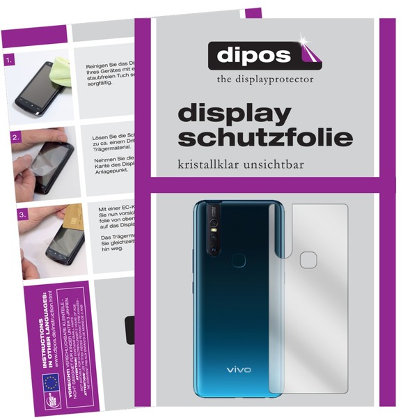 6X Schutzfolie FüR Vivo V15 RüCkseite Klar Displayschutzfolie Display Schutz-image