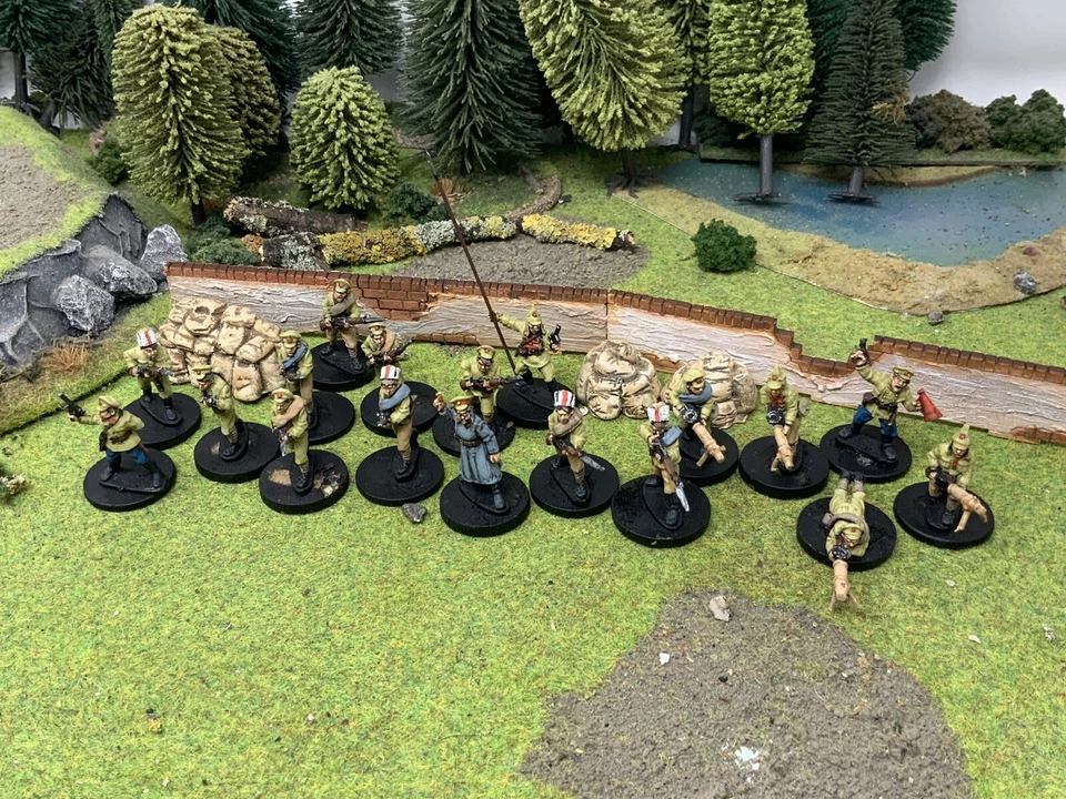 RCW BOLSHEVIK INFANTRY SQUAD PRO PAINTED BY EYE 28MM COPPLESTONE MINIATURES - Image 3 of 4