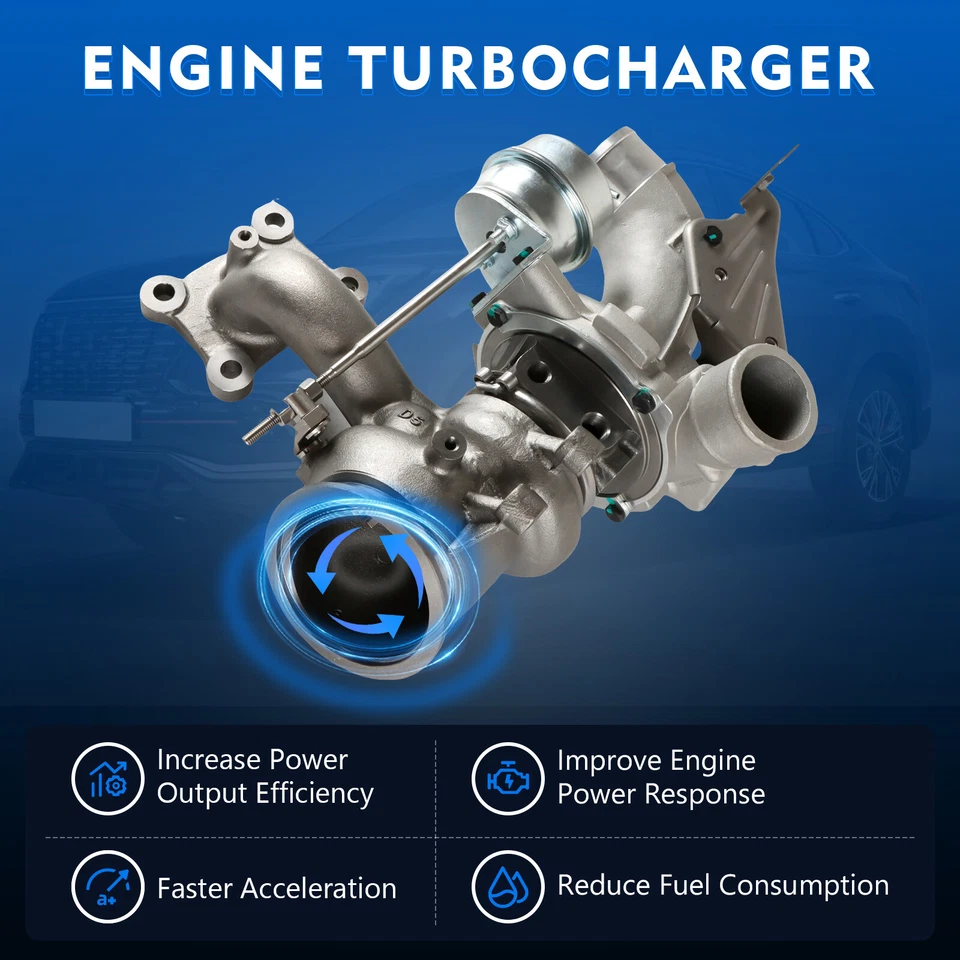 Turbo Turbocharger For 2012-2015 Ford Edge SE 2.0L 53039880270 53039700270 Foto 4 de 4