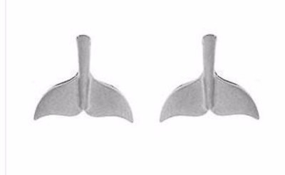 Whale tail silver stud earrings BUY ONE GET ONE FREE