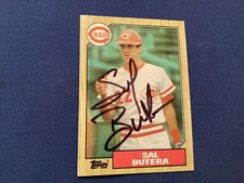 SAL BUTERA SIGNED, MINT 1987 TOPPS CARD #358  REDS/ FREE POSTAGE!