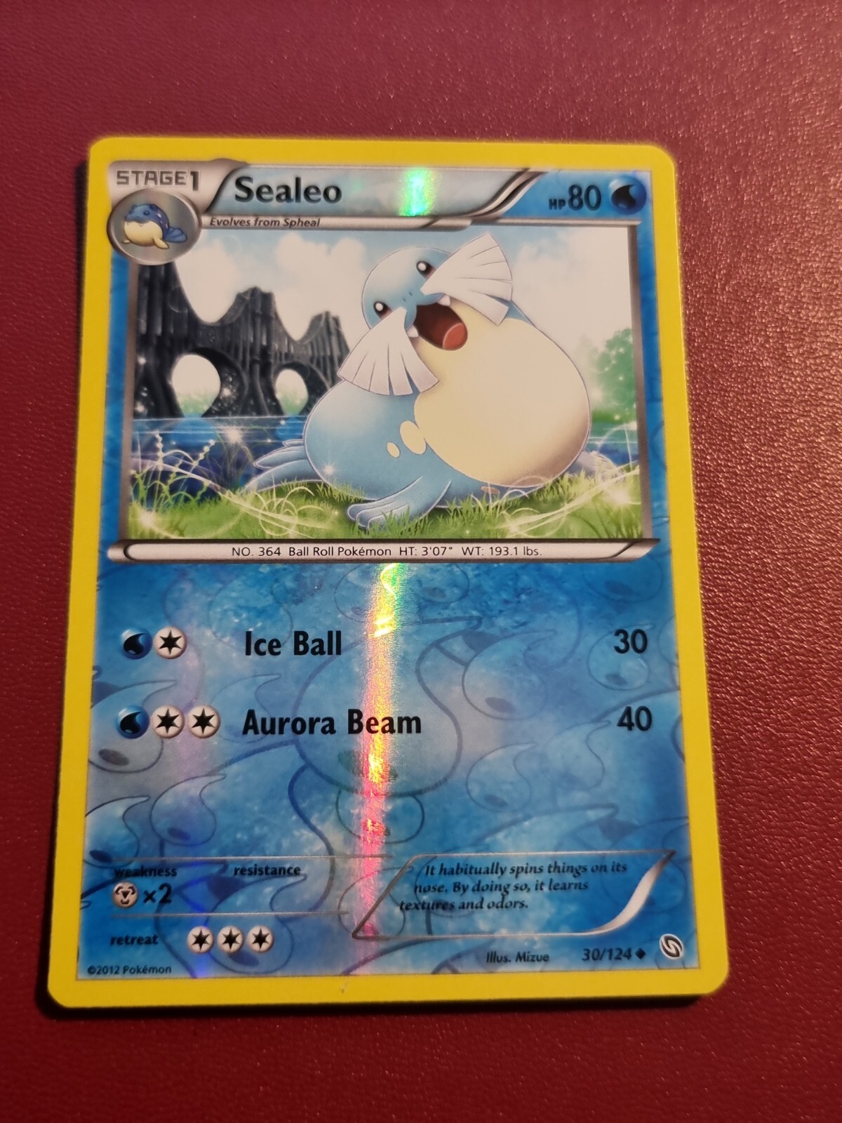 Pokemon Black & White Dragons Exalted Sealeo 30/124 Reverse Holo Card TCG