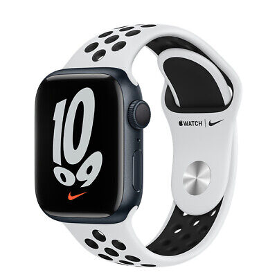 Apple Watch Nike Series 7 GPS 41mm/45mm Starlight Midnight Aluminum Case CN  SHIP | eBay