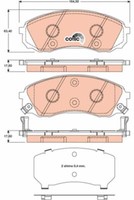 TRW GDB3448 Bremsbelagsatz, Scheibenbremse FüR Hyundai KIA
