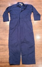 Walls Master Made Coveralls Mens Size XL Navy Blue Snap Up Zipper Workwear