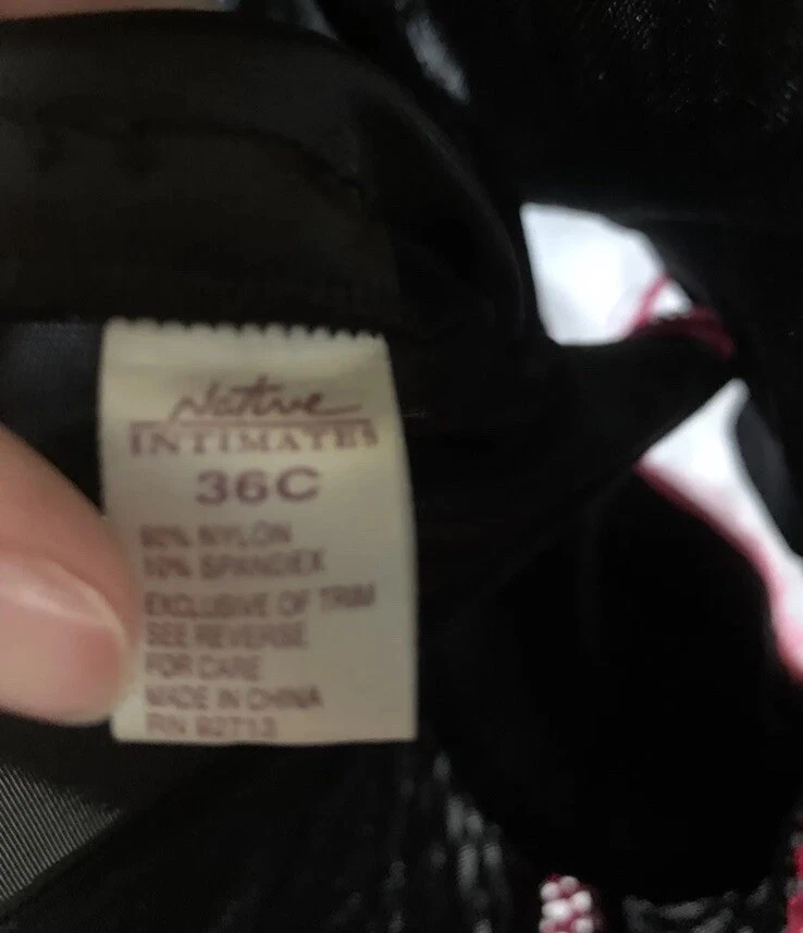 Corsé nativo íntimo raro y2k rosa flor bordado 36C Foto 3 de 3
