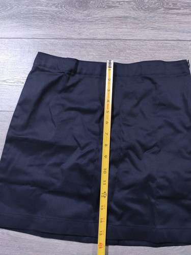 Lands End Skirt Girls Size 8 Plus Black Chino Skort School Uniform Kids - Picture 5 of 7