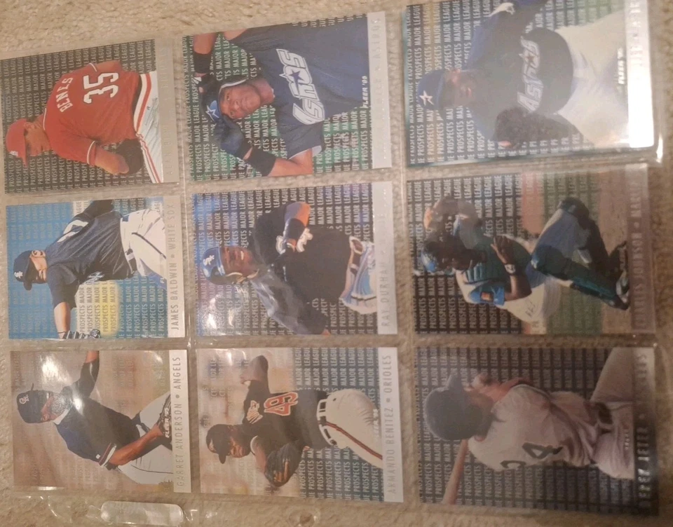 Juego completo de 10 cartas Fleer Major League Prospects 1995 Jeter/Rodríguez Foto 2 de 3