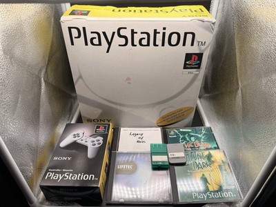 Playstation 1 mit Chip / PS1 SCPH-5502 in OVP / Controller in OVP