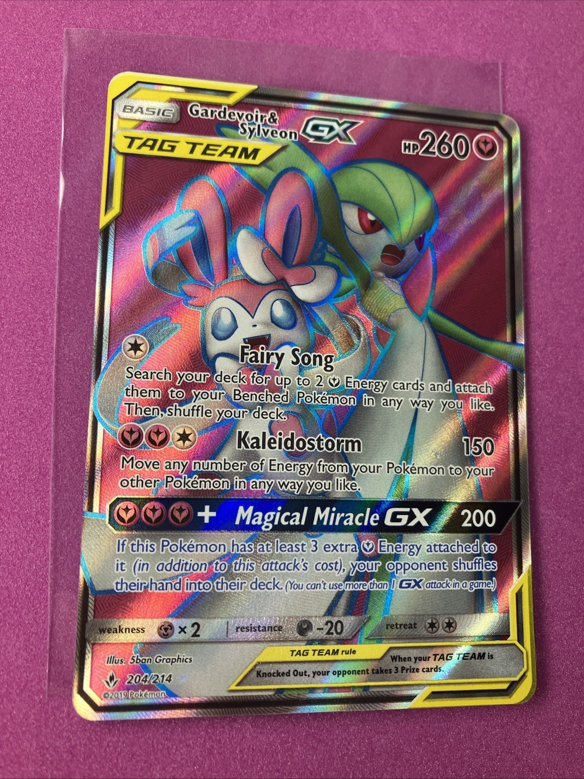 Pokémon TCG Gardevoir & Sylveon GX 204/214 Unbroken Bonds