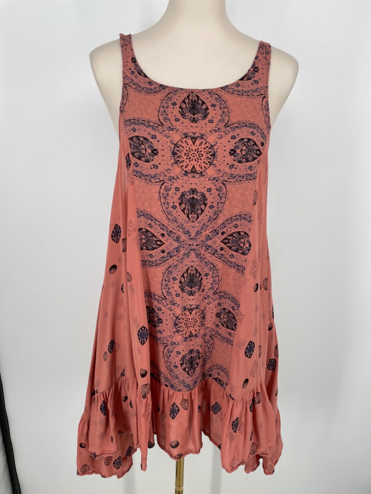 Intimately Free People womens size S Trapeze Slip Dress salmon Pink sleeveless