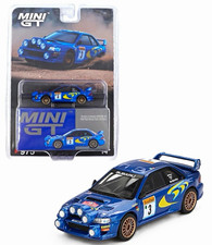 MINI GT 1:64 Subaru Impreza WRC98 #3 1998 Monte-Carlo Rally Blue/Yellow Diecast