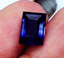 Natural Blue Tanzanite 4.00 Ct Baguette Shape Loose Gemstone Certified