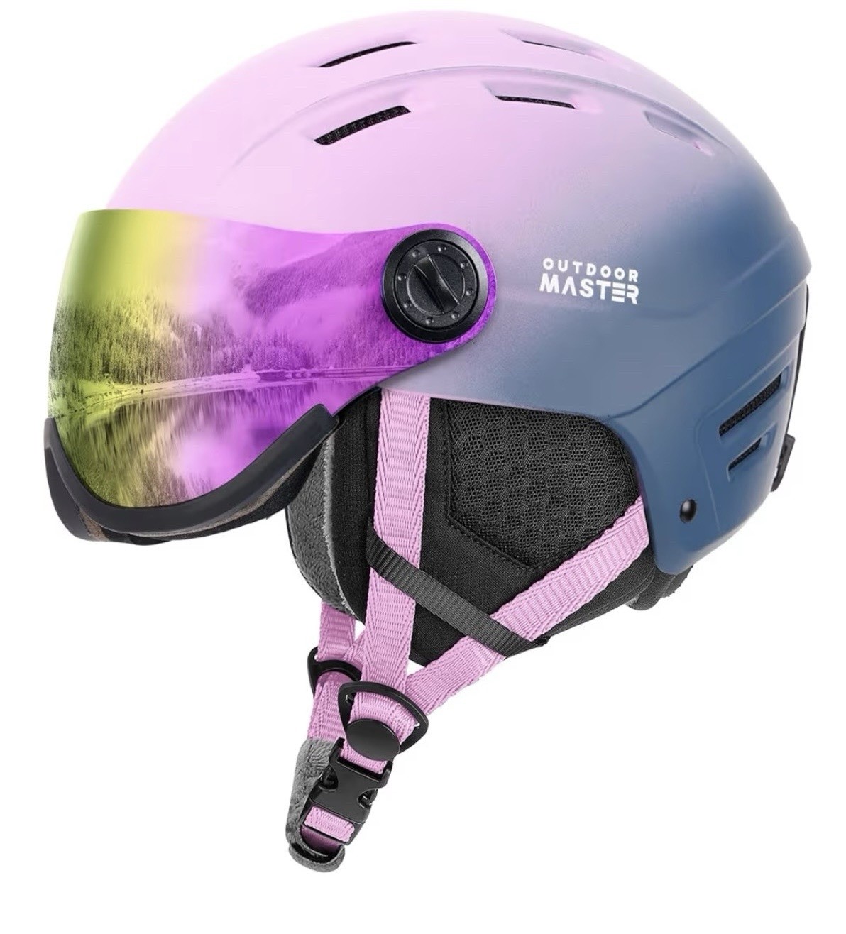 OutdoorMaster Snowboard Helmet with Ski Goggles,Ski Helmet a