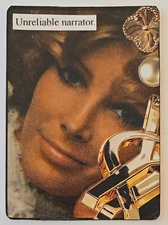 Mixed Media Collage Art Card ACEO ATC Vintage Snarky Women Unreliable Narrator 