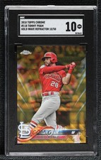 2018 Topps Chrome Gold Wave Refractor 10/50 Tommy Pham #118 SGC 10 GEM ni4