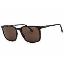 Carrera Unisex Sunglasses Black Full Rim Rectangular Frame CARRERA 259/S 0807 70