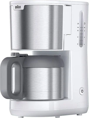 Braun PurShine KF1505WH Filterkaffeemaschine 1,2L Thermokanne 1000W Weiß - Bild 1 von 4