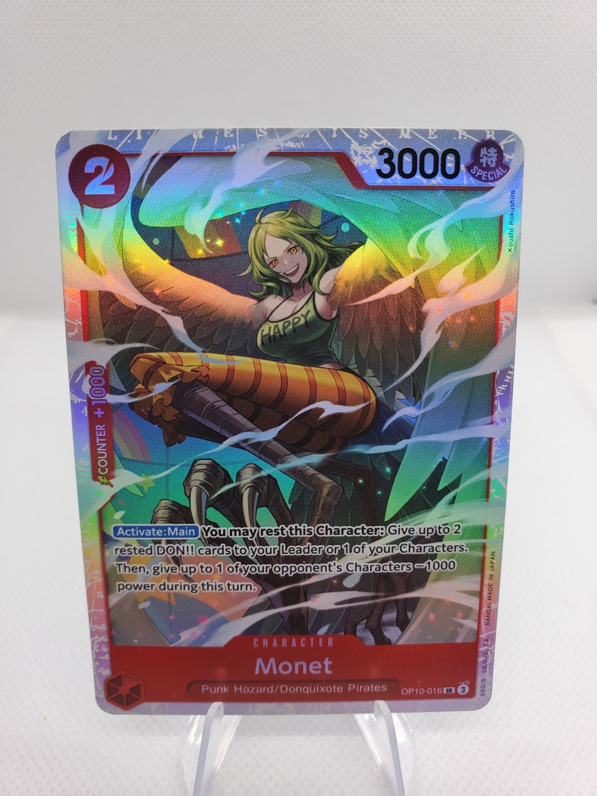 Monet OP10-016 SR Super Rare Holo Foil Royal Blood One Piece TCG English