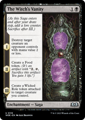 The Witch's Vanity #119 (LP) Wilds of Eldraine WOE Magic MTG